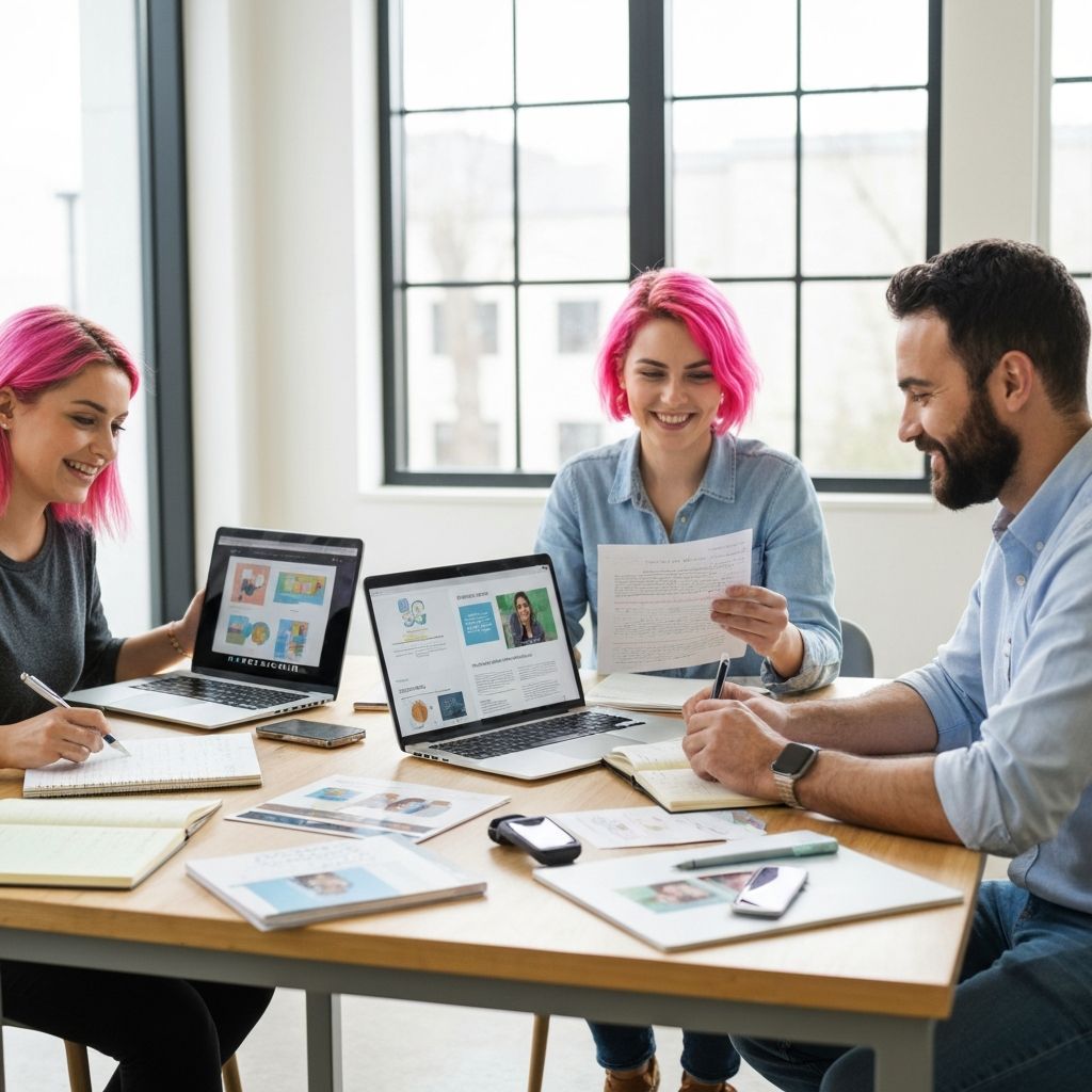 Team working together on wellness education