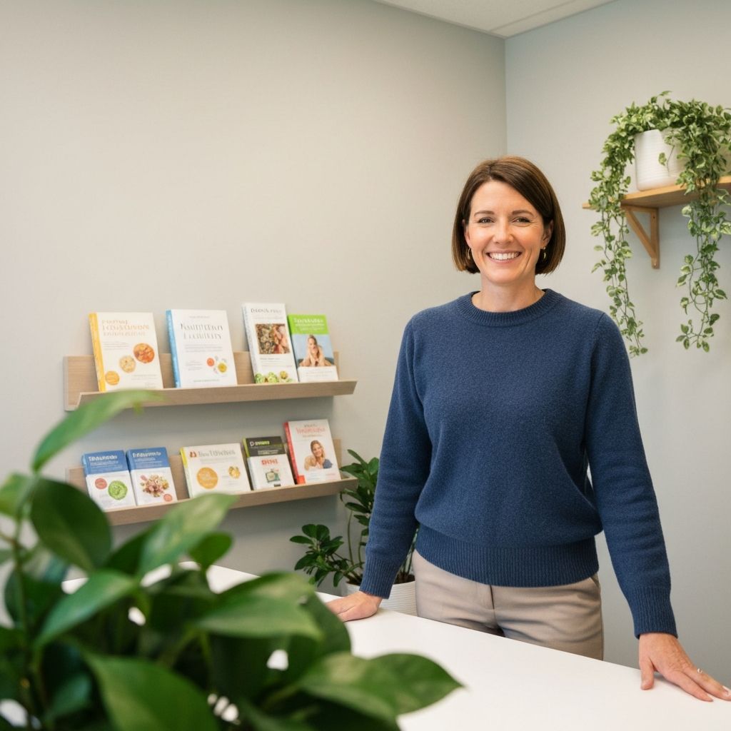 Nutrition specialist in professional setting